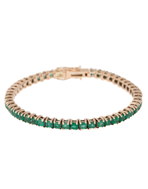 تحميل الصورة إلى عارض المعرض، Emerique Emerald Tennis Bracelet
