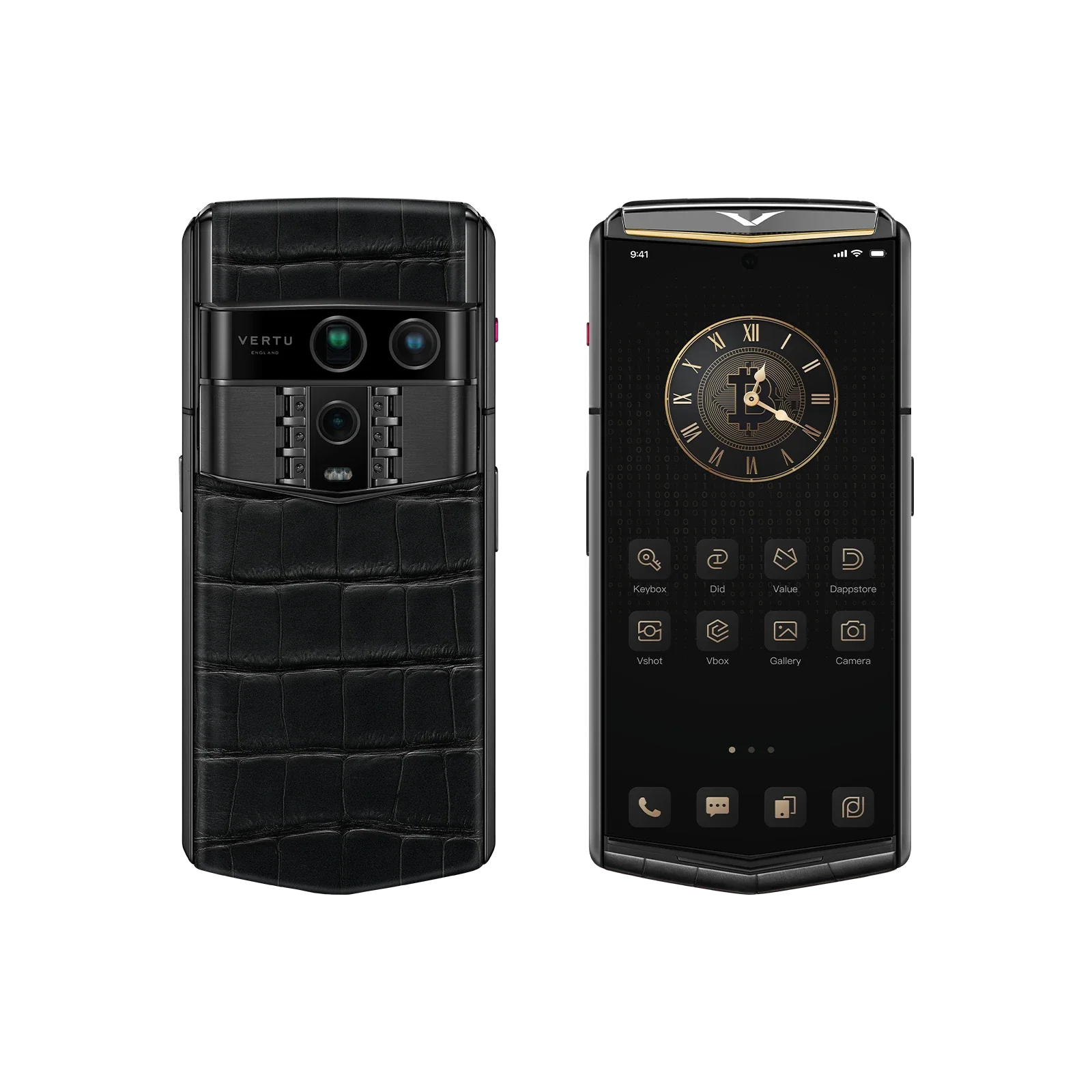 Agent Q Bespoke Alligator Skin Gold I Iron Black