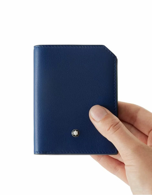 تحميل الصورة إلى عارض المعرض، Montblanc Meisterstuck Selection Soft mini wallet 4cc Navy
