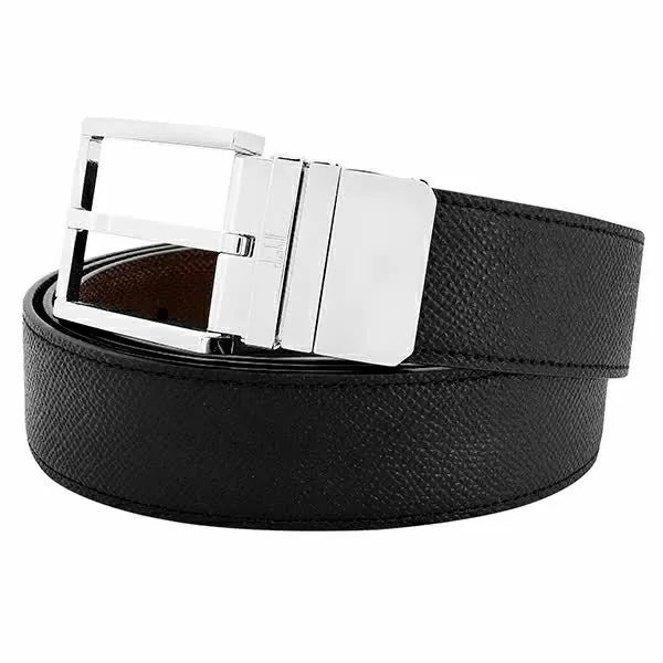 Dunhill Leather belt - Black/Brown leather size 35MM