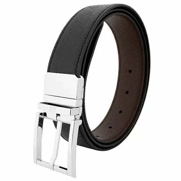 Dunhill Leather belt - Black/Brown leather size 35MM